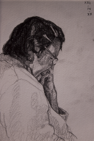 Mila cuidando de Moti